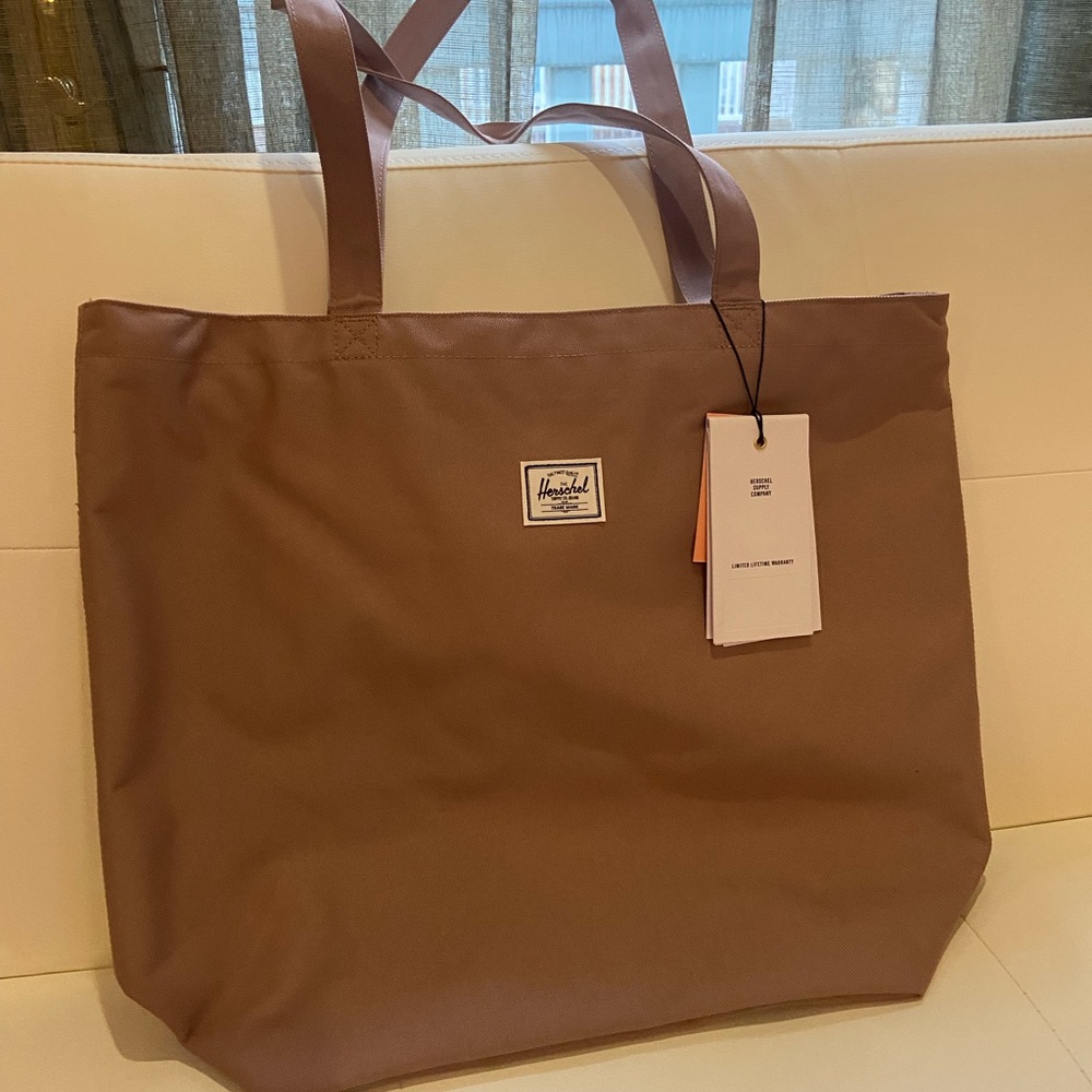 Herschel Supply Company pink mica tote